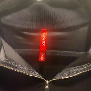 Spanx velvet quarter zip top